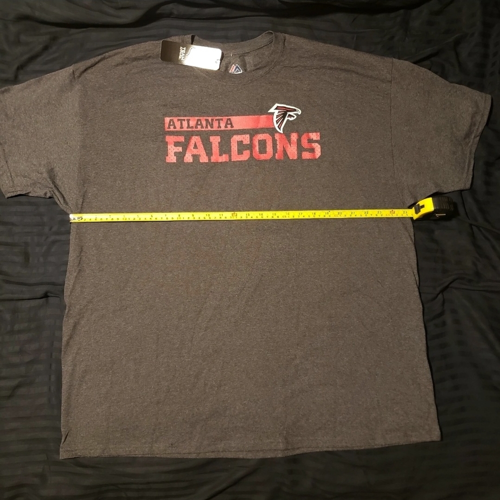 Majestic Atlanta Falcons Charcoal XXL T-Shirt with NFL Logo